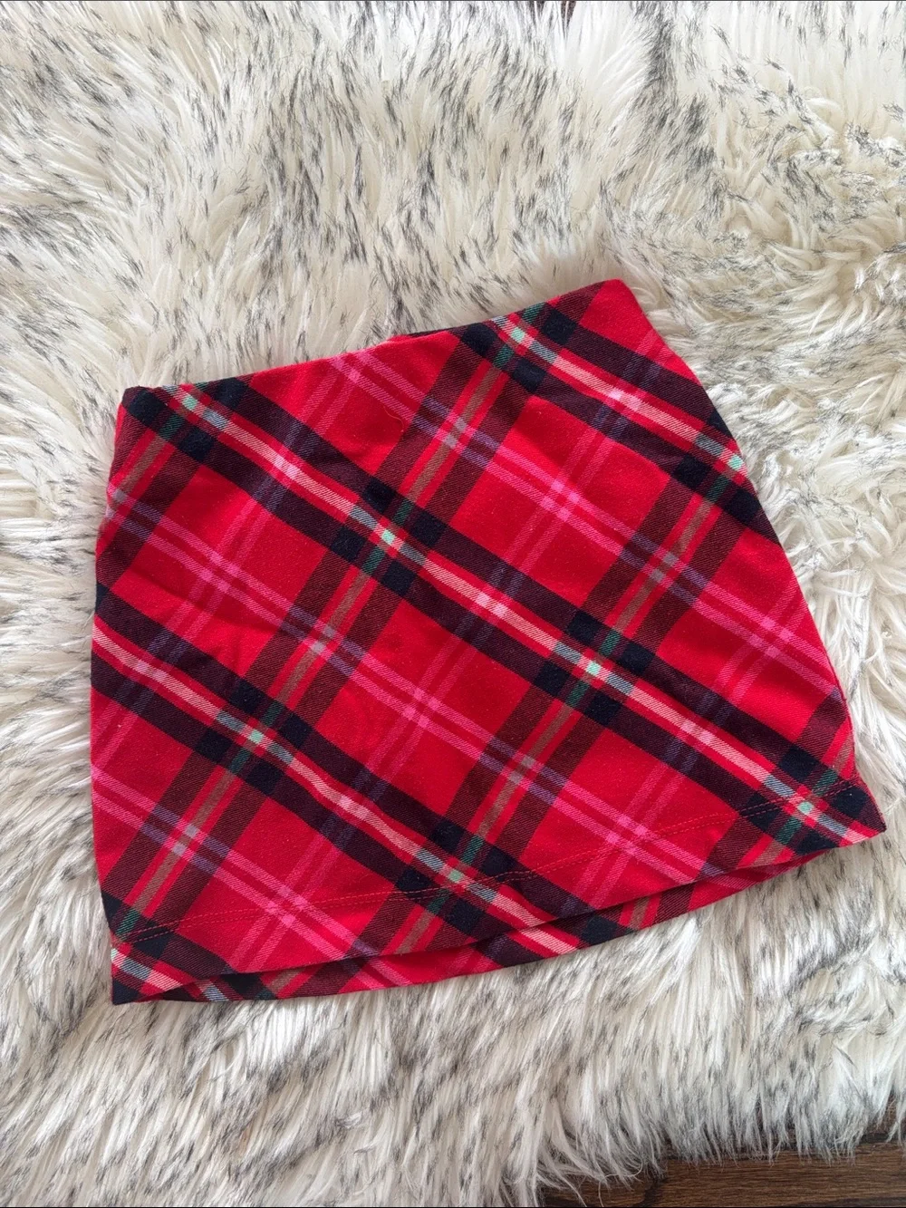 5T Old Navy Red Plaid Mini Skirt